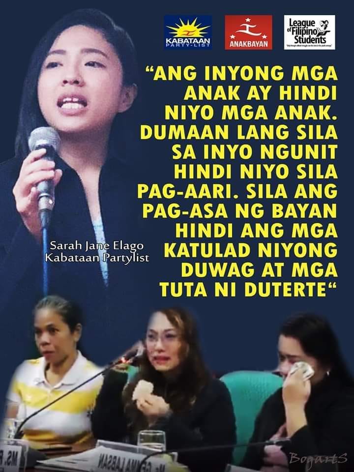 loidasandiego77's tweet photo. Di ba ganito ang sinabi kong pangbi-brainwashed nila sa mga anak nang may anak? Yan ang sinasabi nila sa akin noon. Tapos, may kasal sila sa CPP-NPA at sa bundok. Pag nagka-anak, paalagaan sa iba. Hindi nila kakarguhin kahit ang anak nila. WALA SILANG PANANAGUTAN SA MGA ANAK NILA https://t.co/Oz3ERzQWws