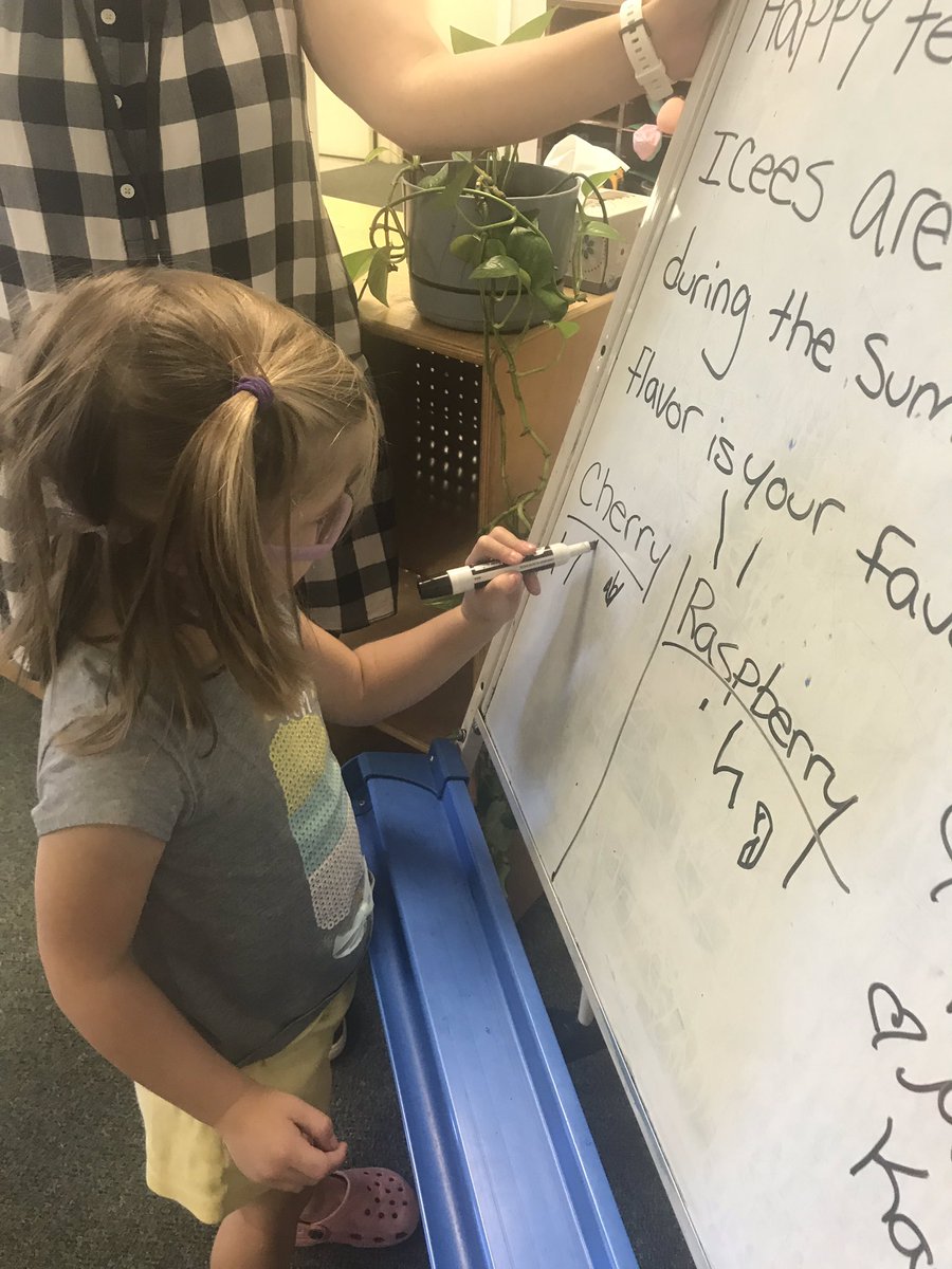 TheCLSSC's tweet photo. Today at morning meeting the children shared if they liked cherry 🍒 or raspberry ICEES the best. It was almost a tie with 6 children picking cherry and 5 picking raspberry. Also, 3 children shared that they love to mix the flavors! #summercamp #morningmeeting @TheCampusSchool https://t.co/CtNuFJXqwL