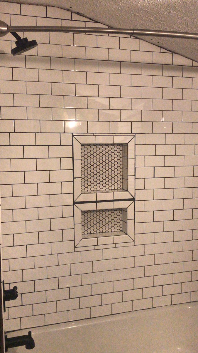 I spent the last week of my summer remodeling my shower.  #howmany