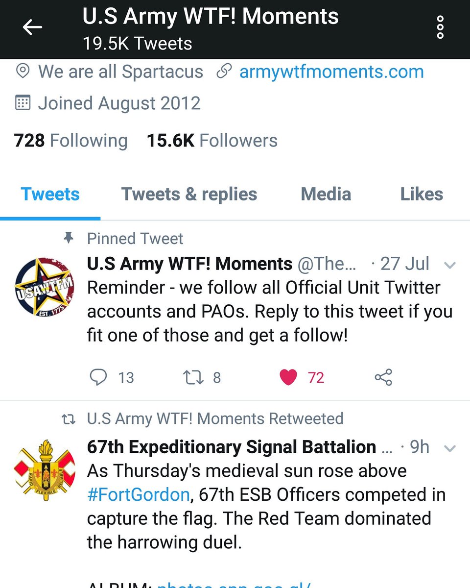 kenmsaxton's tweet photo. Proud moments at work sometimes come in strange forms. I am happy to serve as Chief Marketing Officer (part-time) of my Army Battalion @67thSignal. 📈
Working hard! https://t.co/1m6td99FZV