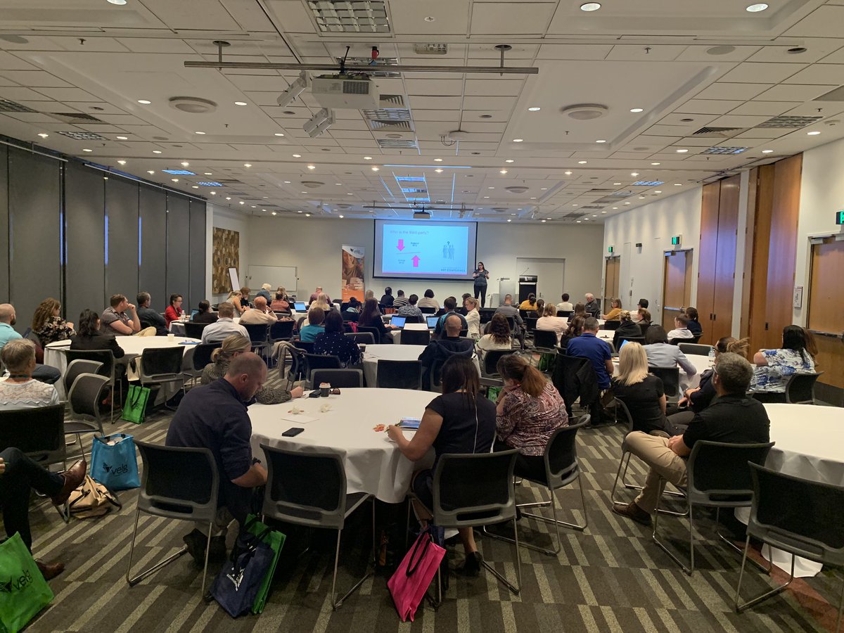 velgtraining's tweet photo. Kerri Buttery is currently presenting ‘What Do I need to Consider When Using Third-Party RTOs’ - it’s a full house in the RTO Management &amp; Compliance stream at the #2019QSVC conference @kerributtery #rtomanagement #compliance https://t.co/XCAcbyqFrw