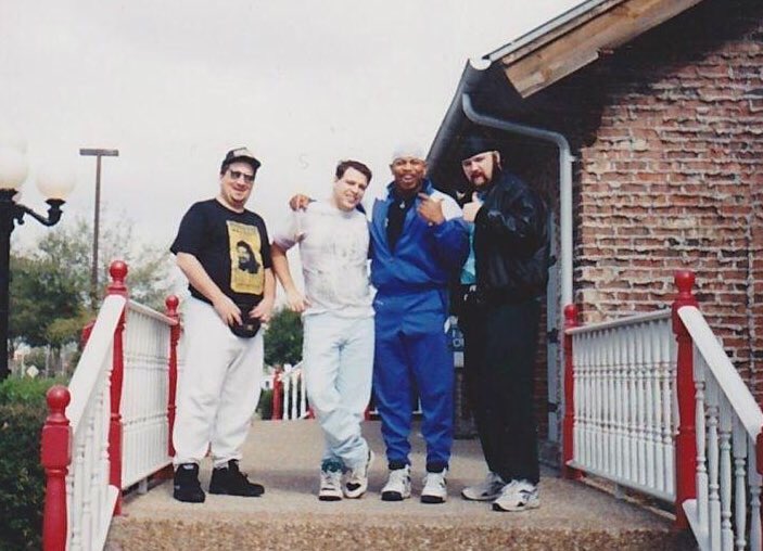 jimmolineaux's tweet image. #TBT First trip to Florida with ECW. Out to lunch with @mikeywhipwreck_  #TooColdScorpio &amp;amp; the late Hack Myers.