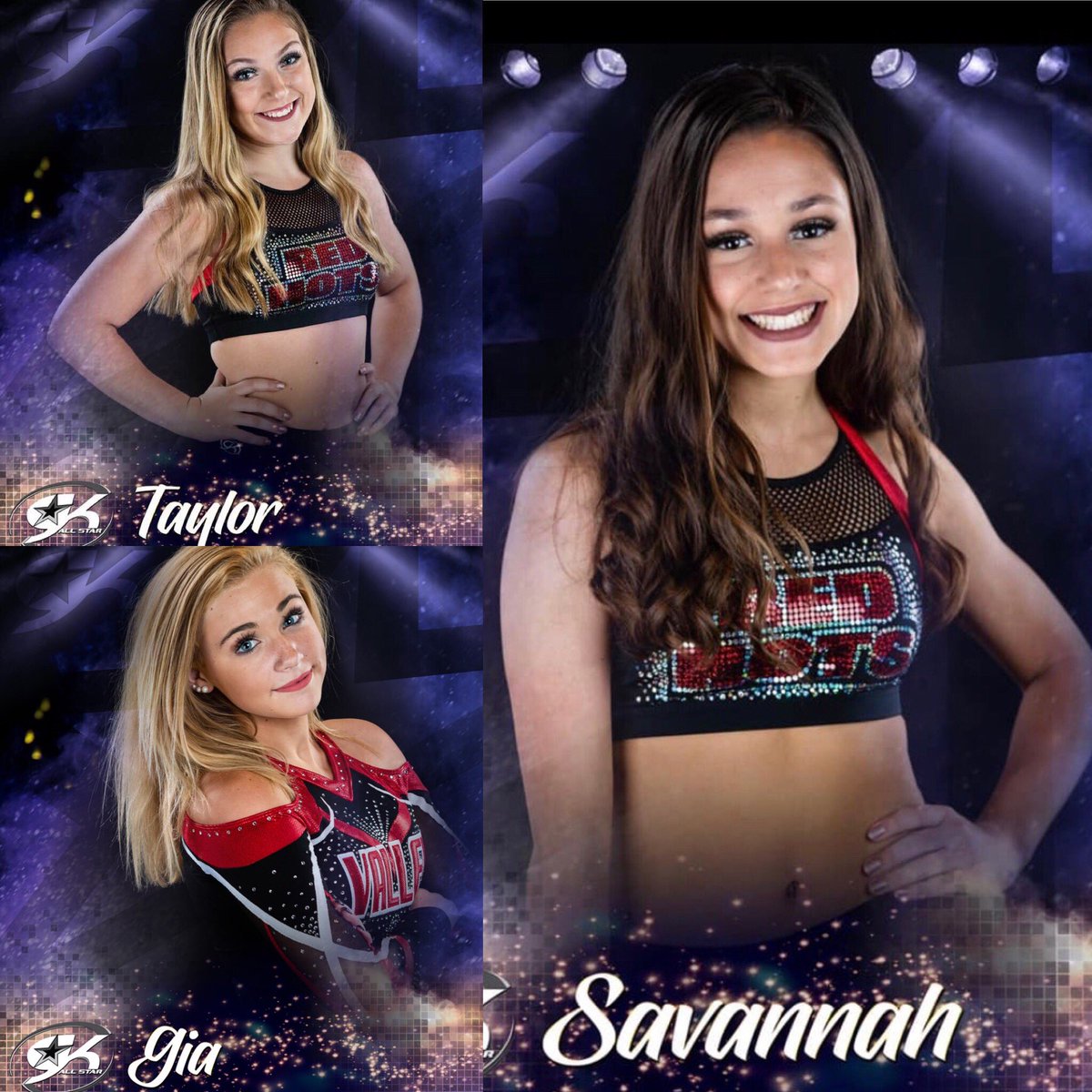 Congratulations to three of our talented athletes that have been chosen as <a href="/gk_cheer/">GK All Star</a> Senior Elites! Gia, Taylor and Savannah from #BigRed and #RedHots! #ValleyProud #theGKELITES