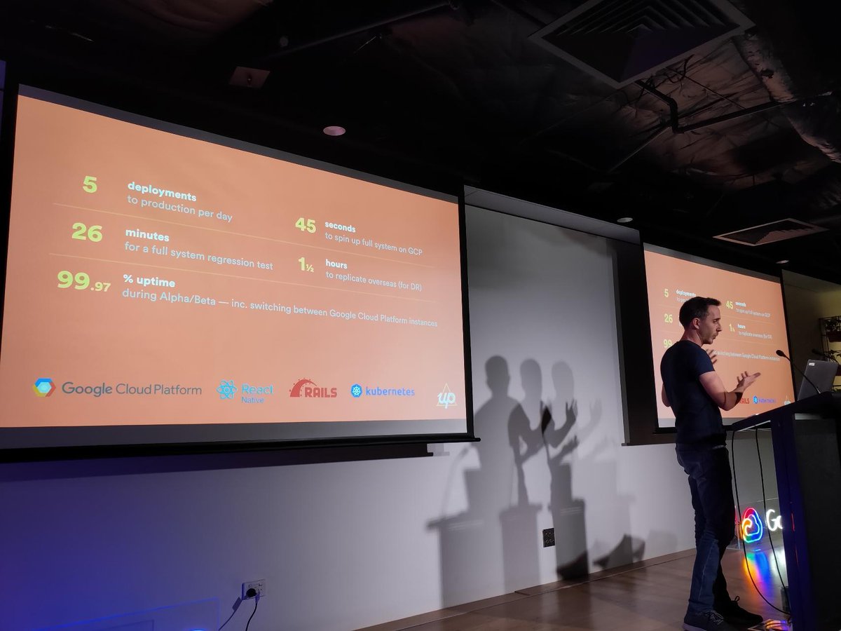 KasnaCloud's tweet photo. BIG-UPS to @kazunori_279 all the way from #Google Tokyo and @mtcmorris from @up_banking who blew us away last night with two stellar presos for the #GDG #Cloud #Meetup. Can't wait to have the #GoogleCloud gang back once again for craft beer and sushi! https://t.co/4ttrTEzKKi