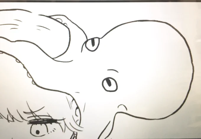 もっとデフォルメするはずだったけどすますいで見たタコが可愛かったのでリアルになったタコ🐙 