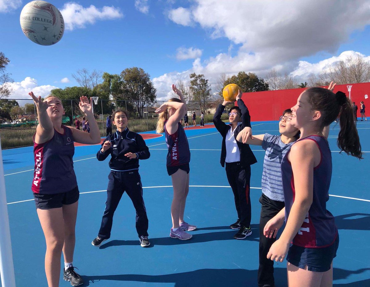 atwellcollege's tweet photo. Our Year 8 Netball Specialist Program girls and staff hosted our visiting Japanese exchange students with a special netball shooting session on Tue 6th Aug. https://t.co/LstdqMvhij