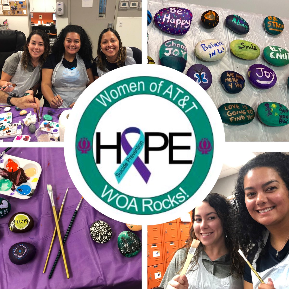 Thank you @womenofattFL for helping raising Awareness for #SuicidePrevention! Amazing experience with Amazing Women 💜 #WomenofATT #LifeAtATT