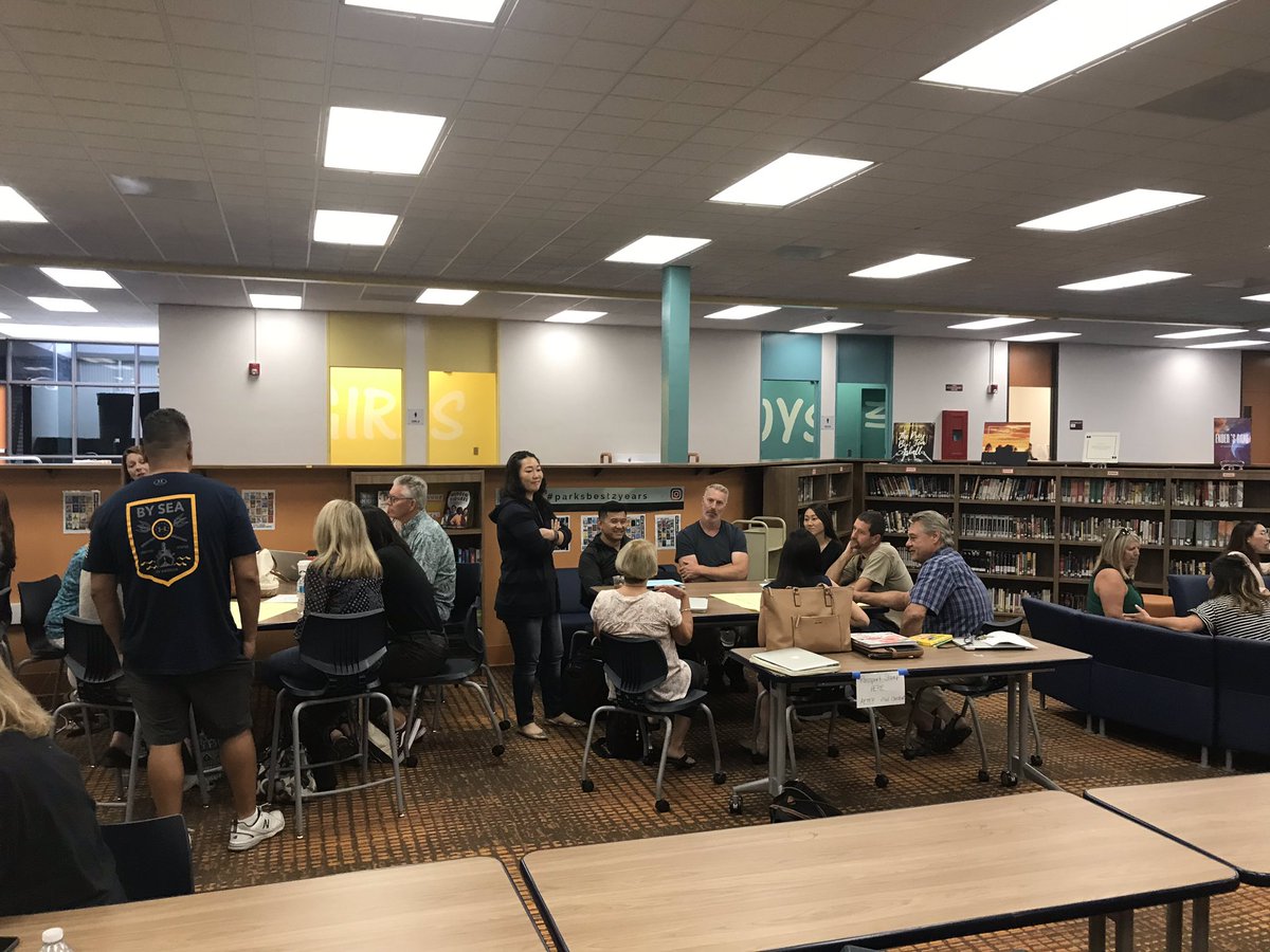 ParksJHS's tweet photo. Parks Junior High Staff hard at work building positive culture and strategizing student engagement. Happy 19-20! https://t.co/8V3HdUngks