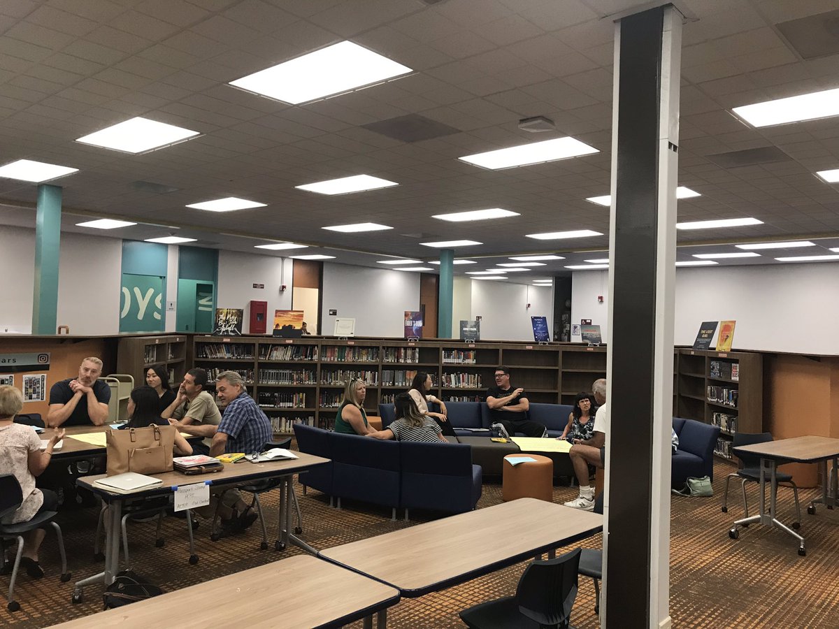 ParksJHS's tweet photo. Parks Junior High Staff hard at work building positive culture and strategizing student engagement. Happy 19-20! https://t.co/8V3HdUngks