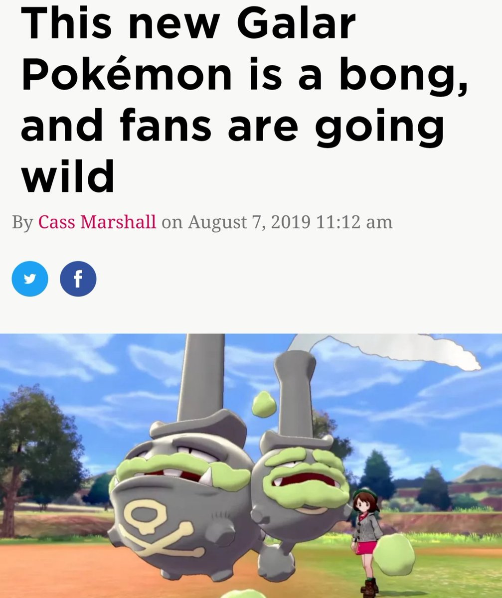 BoneSenpai's tweet photo. Dude weed lmoa xD
#PokemonSwordShield
#GalarianWeezing
#LiterallyStop https://t.co/vopZXwQi5R