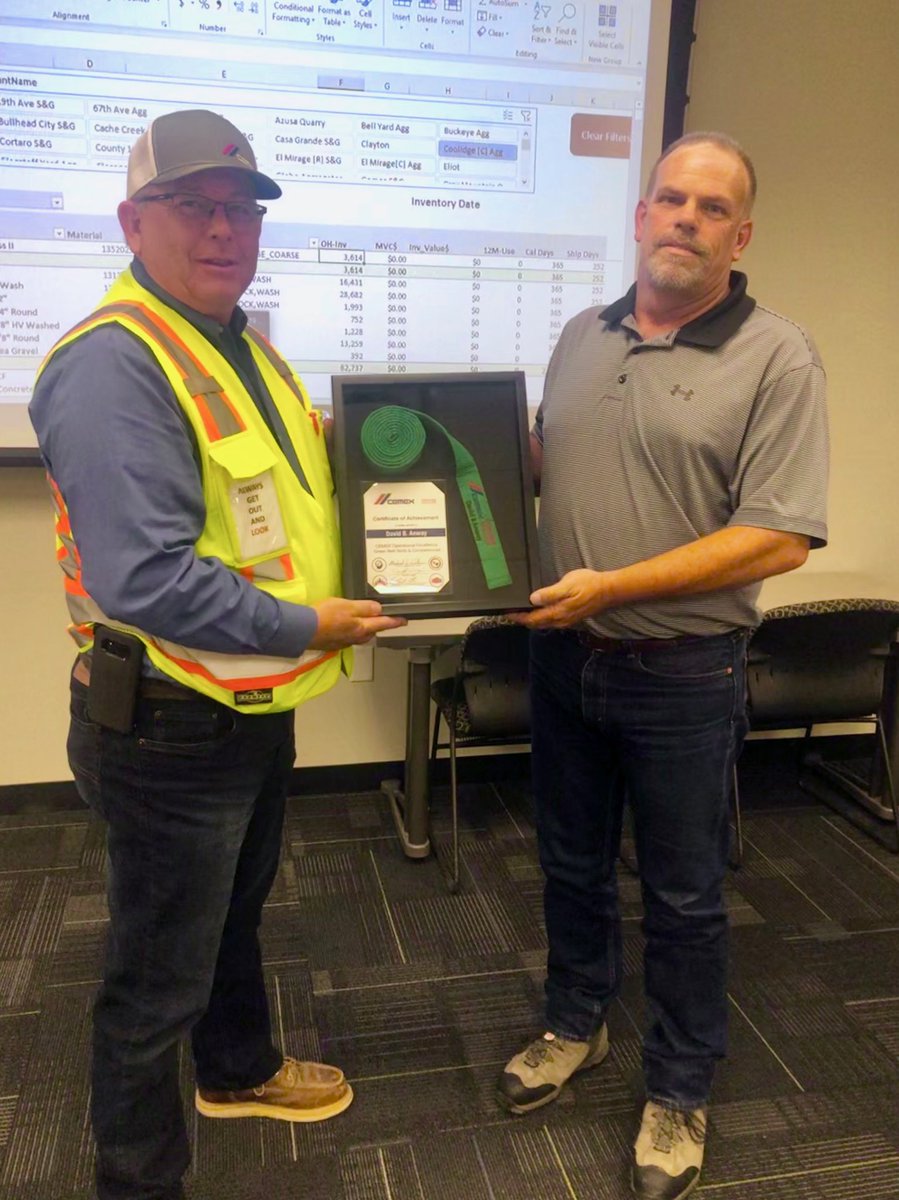 ASANTOS_CX's tweet photo. Another freshly minted Green Belt for AZ Aggs...Congratulations David Anway. #CEMEXUSA https://t.co/b6ei8xVbgf