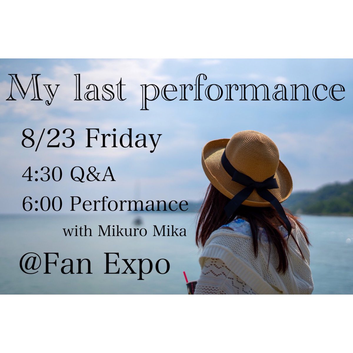 pastel_toronto's tweet photo. I will have my last performance as Pastel and an idol at Fan Expo on Friday, August 23rd😊
I will collaborate with Mika who is a singer and songwriter in Japan!
I will be giving out a Pastel towel to everyone who comes to see our Q&amp;A and performance🎁
Thank you for your support! https://t.co/UpgQn5hHY1