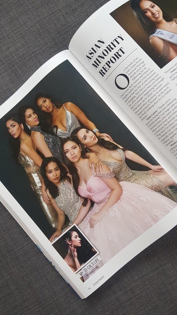 DeannaPak's tweet photo. Hey, I’m in a magazine again with these stunning ladies 🥰 Shoutout to #naiialajoie for this. #AsianMinorityReport #exquisitemagazine https://t.co/vpnZyzYyC5