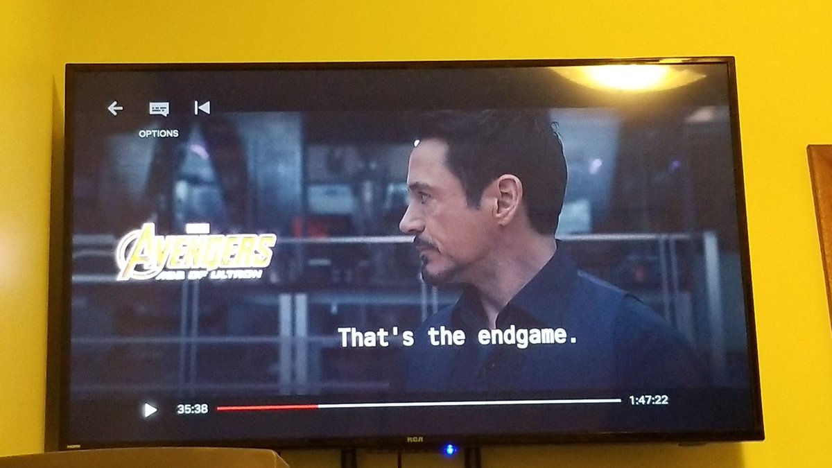 TsunamSean's tweet photo. Did anyone else realize that endgame was decided in age of ultron? I just did, even tony said up there in space is the endgame. @MarvelEntCA @Marvel @Avengers #TonyStark https://t.co/fOja0ovL0O