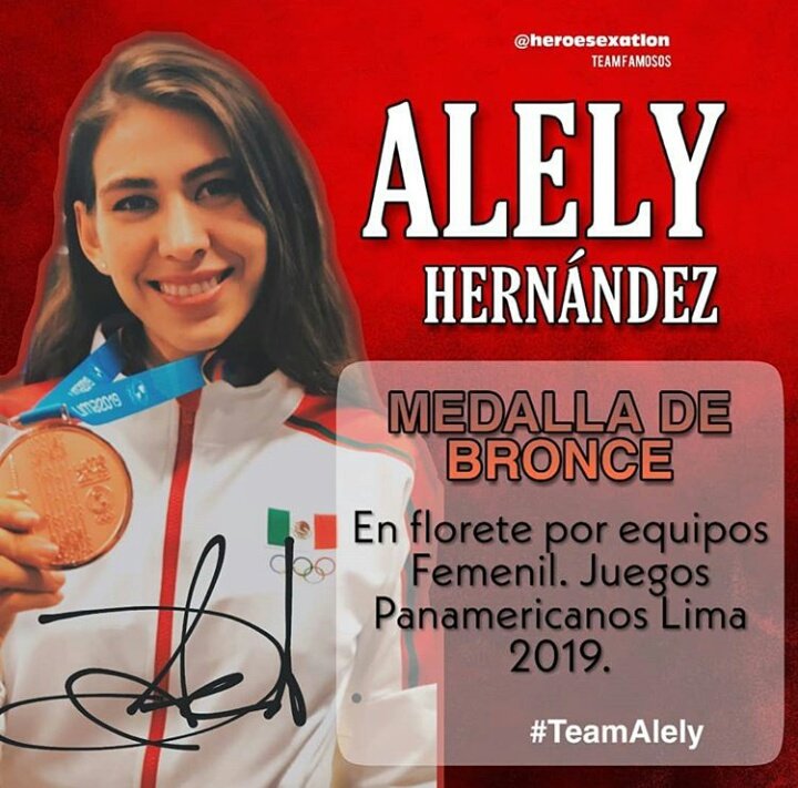 guardianesexa's tweet photo. ¡Qué hermosa nuestra Alely Hernández con su medalla de bronce! 🤺🥉🇲🇽❤️ ¡Estamos muy orgullosos de ti! #TeamAlely #Lima2019 https://t.co/eiOL99YzPa