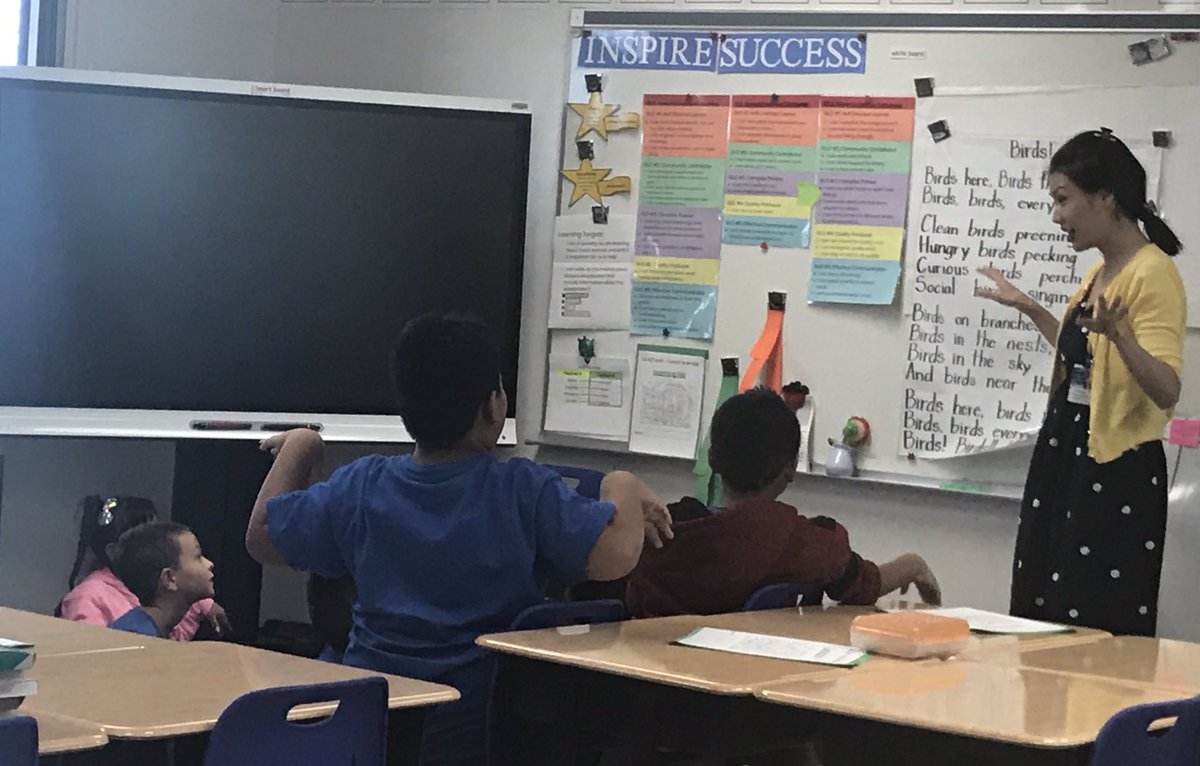 Voice4Equity's tweet photo. Great visit at Salt Lake El - fantastic team of teachers and leaders and a very curious and engaged group of students! I wonder how these students would describe their school design? #HI4PublicEd https://t.co/Qg6AwOfh5U