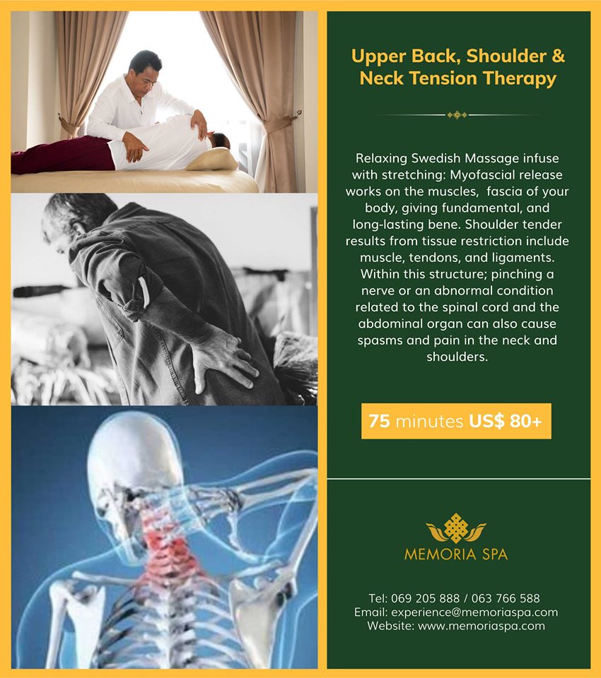memoria_spa's tweet photo. Don't you know that pain in the upper back is usually the effect of a poor condition, excessive use of muscles or an injury?
Tel: 069 259 888 / 063 766 588
Email: experience@memoriaspa.com
Website: https://t.co/eVljresVlM
#Physical_restorative #Upper_back_pain #muscle_tension https://t.co/ieA1miwdvj