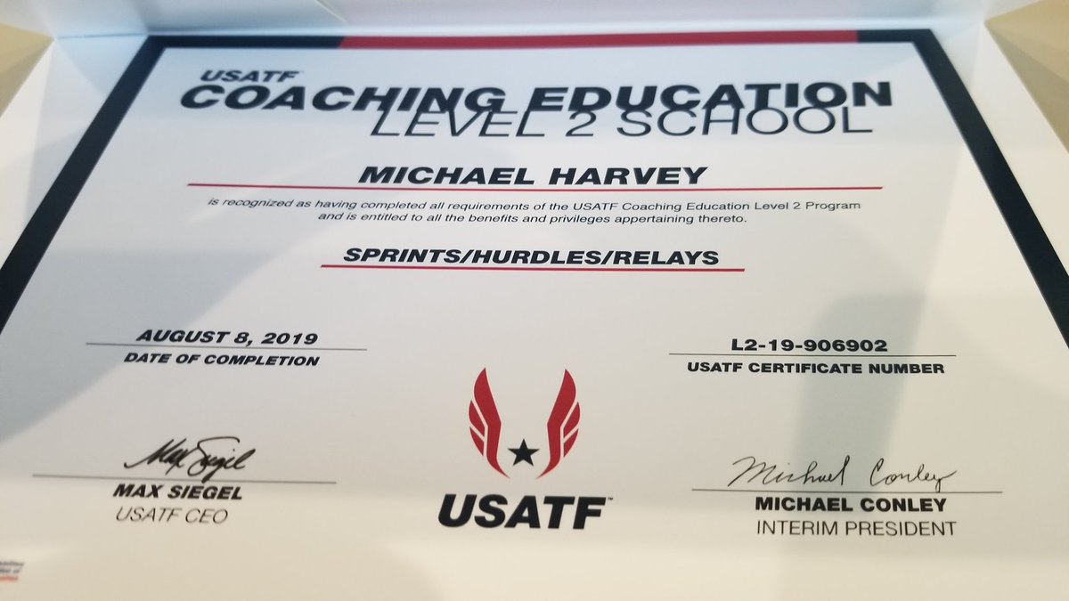 ImSwole's tweet photo. Mission Accomplished! #USATFLevel2 https://t.co/64gBMlt3gb