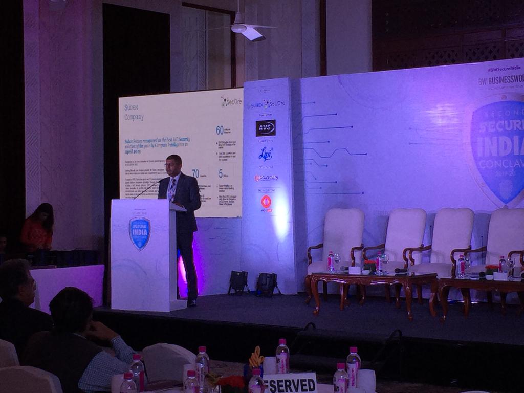 BWBusinessworld's tweet photo. Industry Presentation | Sanjeev Rattan, AVP & Regional Head, SAARC, @subex Ltd on ‘Cyber Resilience Strategies for Securing Communications and other Critical Infrastructure’ at 2nd @BWBusinessworld Secure India Conclave 2019 at @imperialdelhi
#BWSecureIndia https://t.co/xfjFFqQHNF