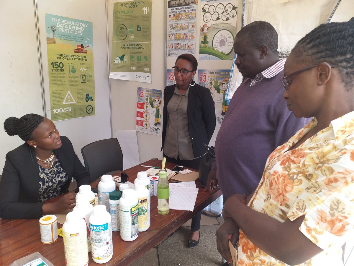 SspKenya's tweet photo. Croplife Kenya Staff Showcases its role in Product Stewardship, Regulation and Youth Empowerment via SSP at the 8th NACOSTI EXPO Week at KICC NAIROBI @CropLifeKenya @benngigi @EricKimunguyi1 @Janny28415171 @CroplifeAME @CropLifeIntl @AmuyunzuP @kwabwire @FarmbizAfrica https://t.co/de6vND25LJ
