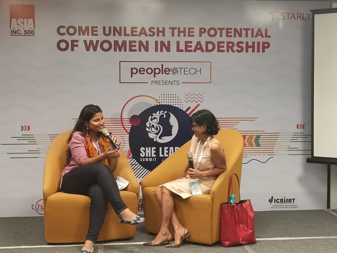 It's all happening at She Leads Summit 2019 today!
Presenting you the fire-side chat with Dr. Sunita Jones, Toxicologist along with Ms. Vaishali. 
<a href="/PeopleTechInc/">People Tech Group, Inc</a>
 
#SheLeadsSummit2019 #womenleaders #THub