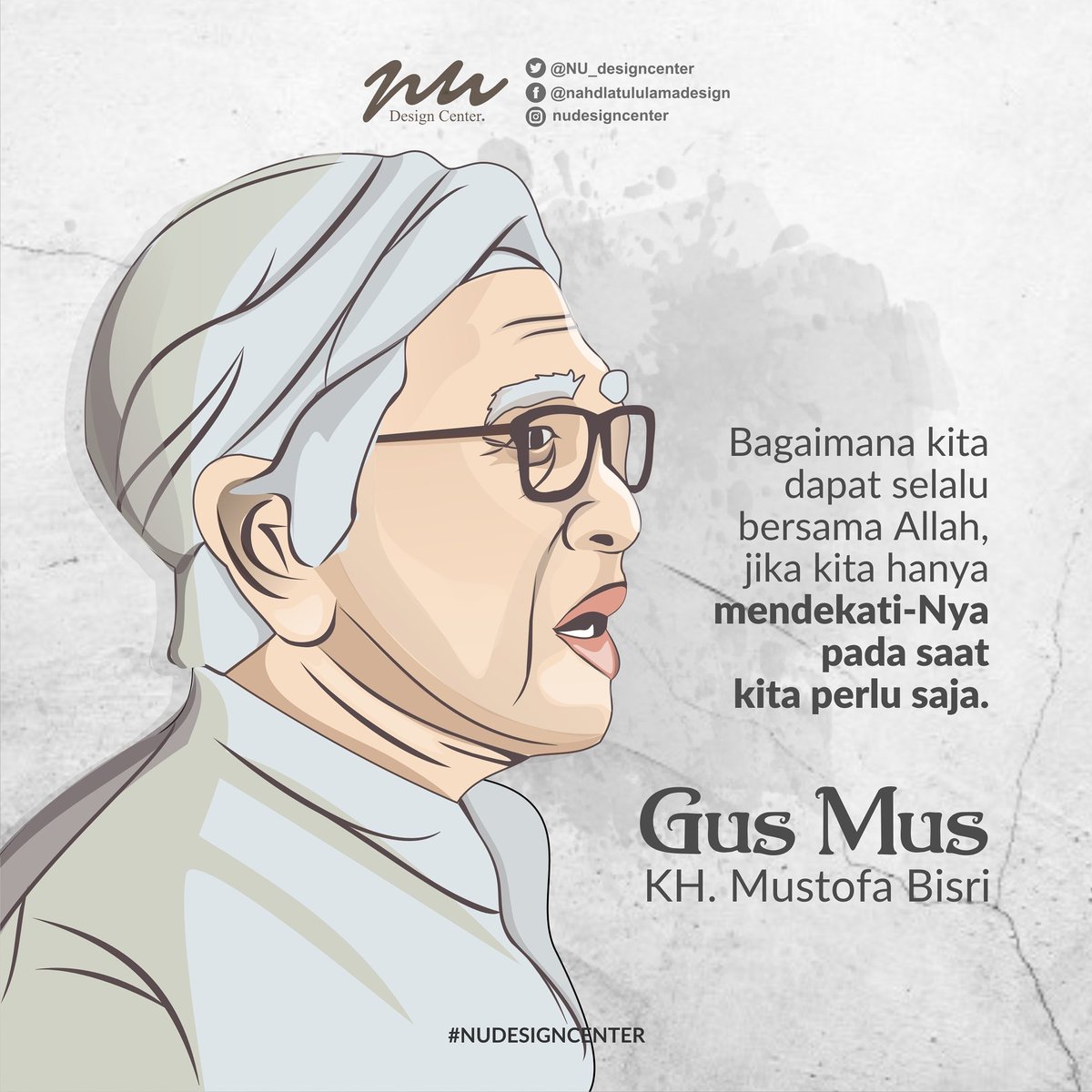 Bagaimana kita dapat selalu bersama Allah, jika kita hanya mendekati-Nya pada saat kita perlu saja..
(Gus Mus <a href="/gusmusgusmu/">A. Mustofa Bisri</a>)
#nahdlatululama #NUDesignCenter