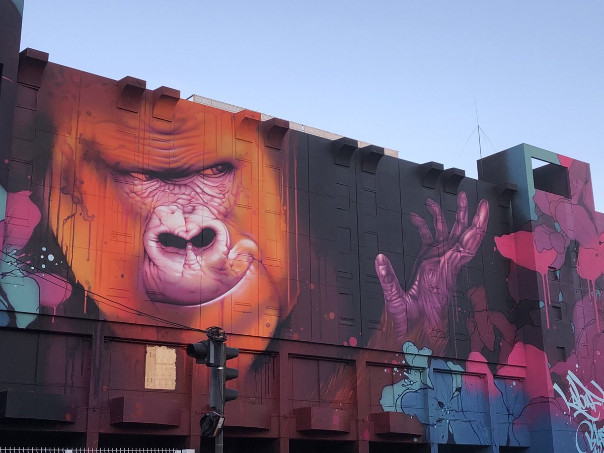 GuideduVoyage's tweet photo. [#streetartlyon / #photodujour] Photographies du Zoo Big Wall, une œuvre monumentale et éphémère de près de 2 000m2 réalisée par 👉 l’artiste #Kaloufstreet et #BlastArt) !  
📍47, boulevard Vivier-Merle à #lyon📍
#zooartshow #zooartshowlyon #peinturemurale #kaloufart https://t.co/UQOBUEXV4q