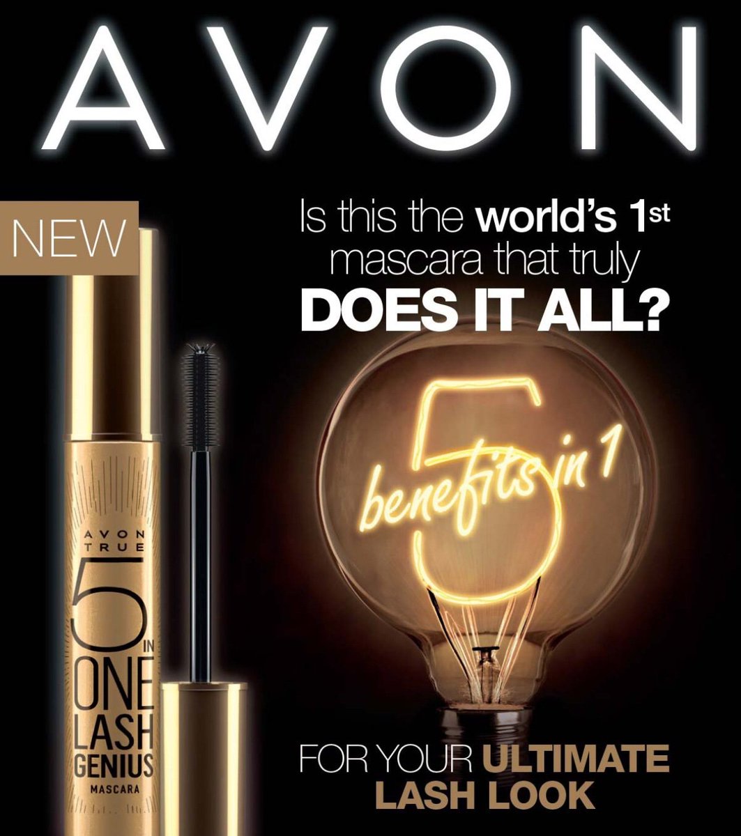AvonwithDebra's tweet photo. #Introducing
▪️A V O N  T R U E 5in1 #genius #mascara
▪️P R E M I U M base and eye brushes
▪️N E W  L O O K to our number one #perfume
▪️L I M I T E D  E D I T I O N design on our number one #dryoil spray
And lots more... 
https://t.co/ZeVWWbFY2f https://t.co/quvCKj06Ll