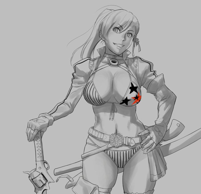 武蔵のらくがきしてる場合じゃないのに…東京行く準備せなアカン。コミケ終わってから塗ります! 