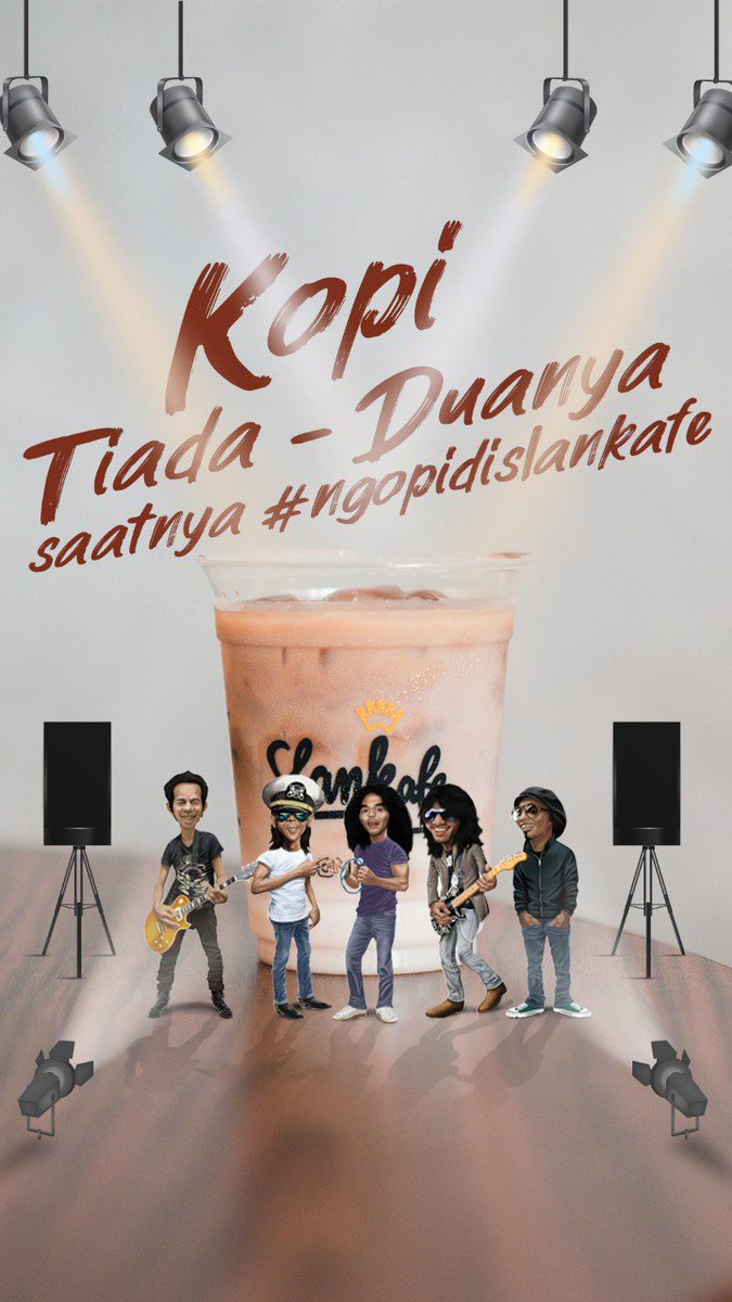 slankdotcom's tweet photo. Pengen ketemu idola sambil minum kopi yang tiada duanya? Buruan merapat ke Slankafe!
.
Kalo pengen ngopi rame - rame tinggal buka hp aja kok bro! Lagi ada promo RI (Rame-rame Ngopi) di Gofood dan Grabfood! Order sekarang!
.
.
#slankafe #slank #slankopi #ngopi #kopi #ngopiyuk https://t.co/7CiOqMaWbj