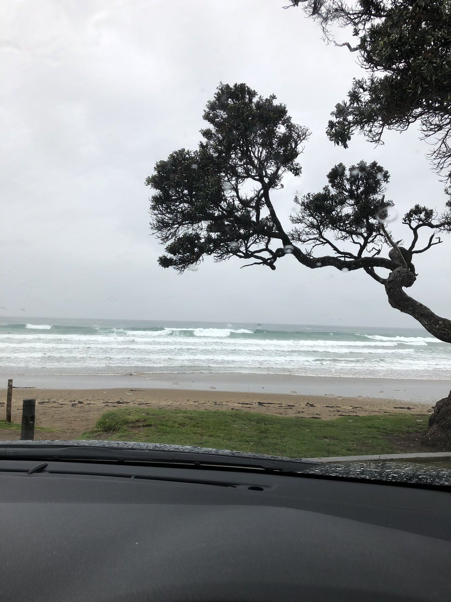 Watching surfers, sleeping baby in the back and listening to The Freelance Mum by <a href="/annieridout/">Annie Ridout</a>. I am not freelance but still very relevant, practical and helpful. Highly recommend. Perfect way to spend a rainy winter afternoon