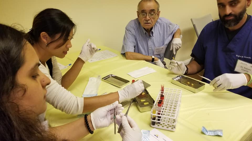 MiriamTingDMD's tweet photo. The Implant focus group of the Think Dental Learning Institute gathered this summer, July 29th or 30th to learn about evidence-based clinical applications of platelet concentrates, and to experience first hand, how to make L-PRF plugs and membranes. Fun and exciting! https://t.co/SDMNUAigoI