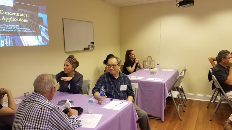 MiriamTingDMD's tweet photo. The Implant focus group of the Think Dental Learning Institute gathered this summer, July 29th or 30th to learn about evidence-based clinical applications of platelet concentrates, and to experience first hand, how to make L-PRF plugs and membranes. Fun and exciting! https://t.co/SDMNUAigoI
