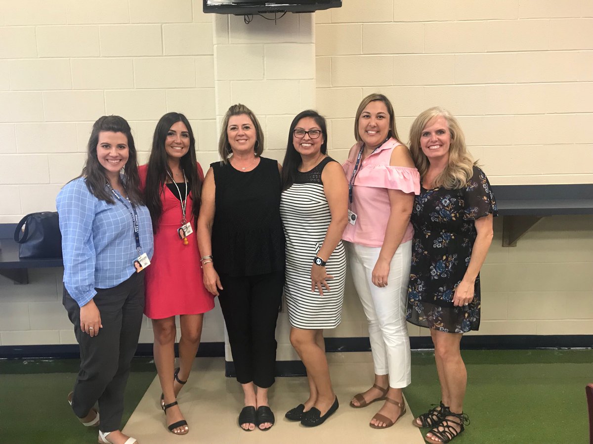 Happy to share lunch today with some of our newest Broncos at new teacher training! The future looks bright for sure...super excited about this school year!