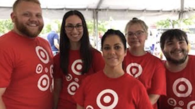 AcaTargetCam's tweet photo. Had a great time Volunteering in the Steelyard with some great team members from #T2016 @Target! Even the officers had some fun with us doing the YMCA! #worksomewhereyoulove https://t.co/ljcn2OwIuM