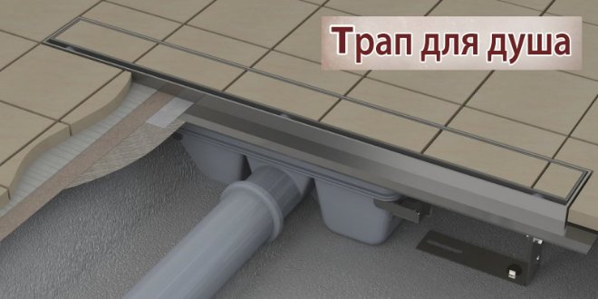 Сантехник Москва on Twitter: "Трап для душа в полу под плитку ...
