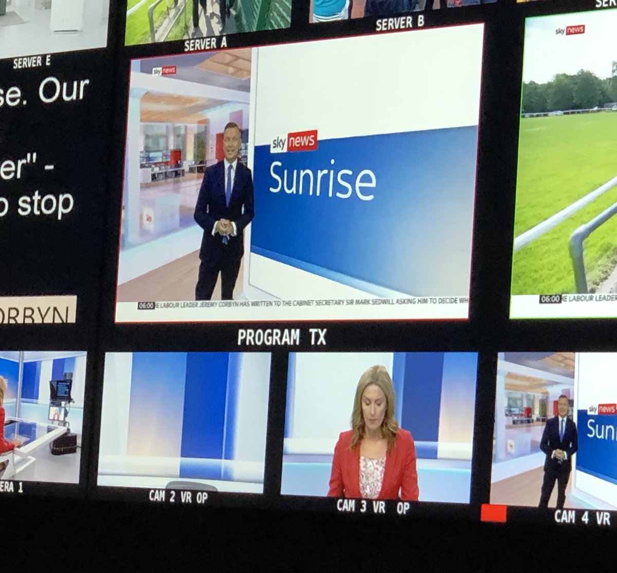 Mike_KumarSky's tweet photo. Morning! @SkyNews #Sunrise with @skystephen & @alisoncomyn: #Brexit #asthmadeaths #footypoverty #SkyOceanRescue https://t.co/kIztVm2nqu