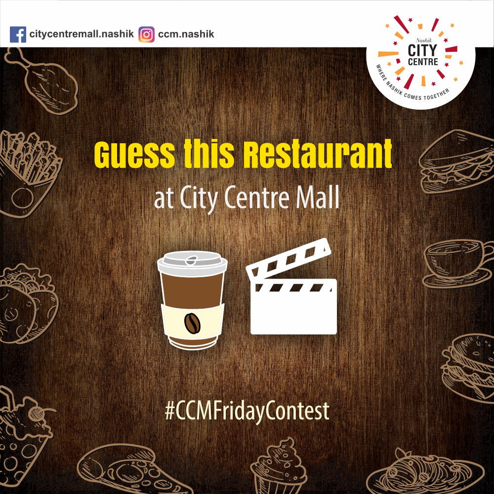 nasikcitycentre's tweet photo. #ContestAlert
Can you guess which restaurant we're talking about?

Rules to Participate in Contest :
1️⃣ You must be following us on Instagram, Twitter &amp; Facebook. 
2️⃣ Don't forget to use hashtag "#CCMFridayContest"
3️⃣ Participant must be from Nashik https://t.co/13z4bfw5ha
