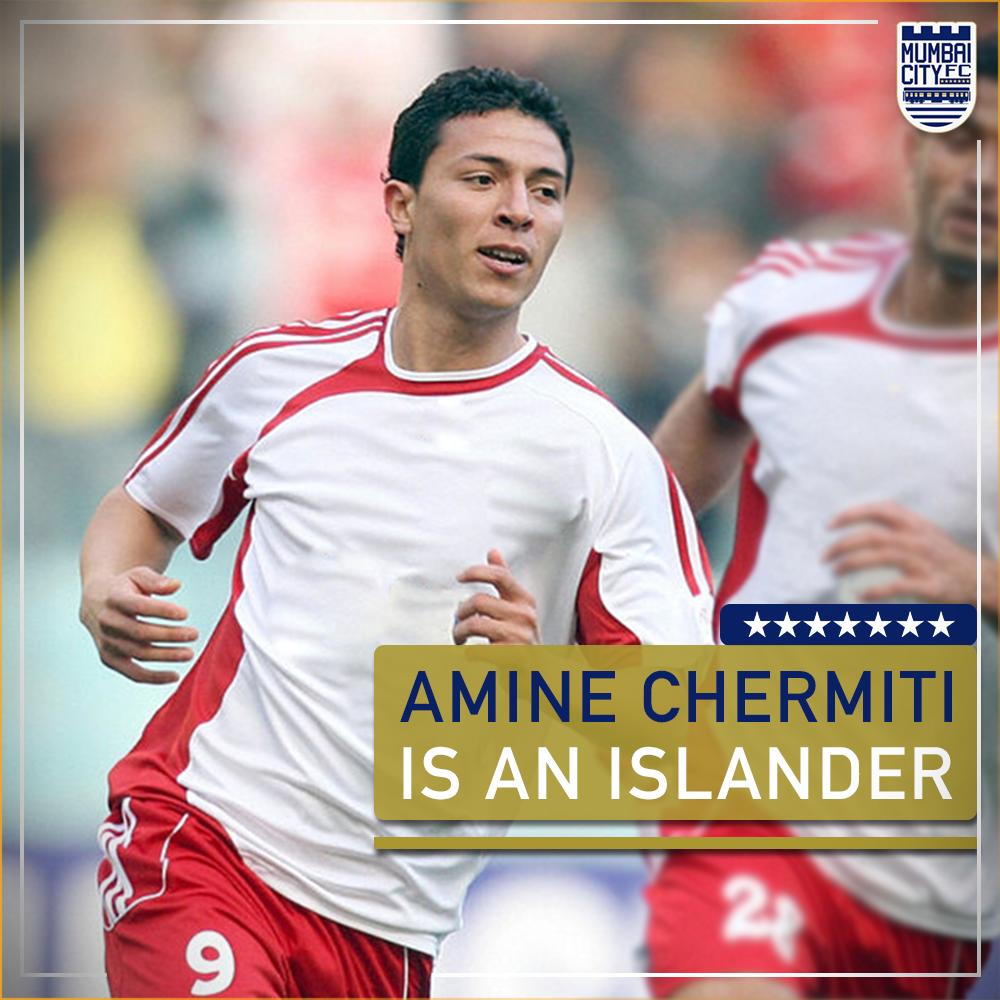 MumbaiCityFC's tweet photo. 📢 ISLANDERS! Say hello to your new number 9⃣! 📢
Welcome to Mumbai, Amine Chermiti! 👋🏻
#ApunKaTeam 🔵 https://t.co/CYzYozhEJu