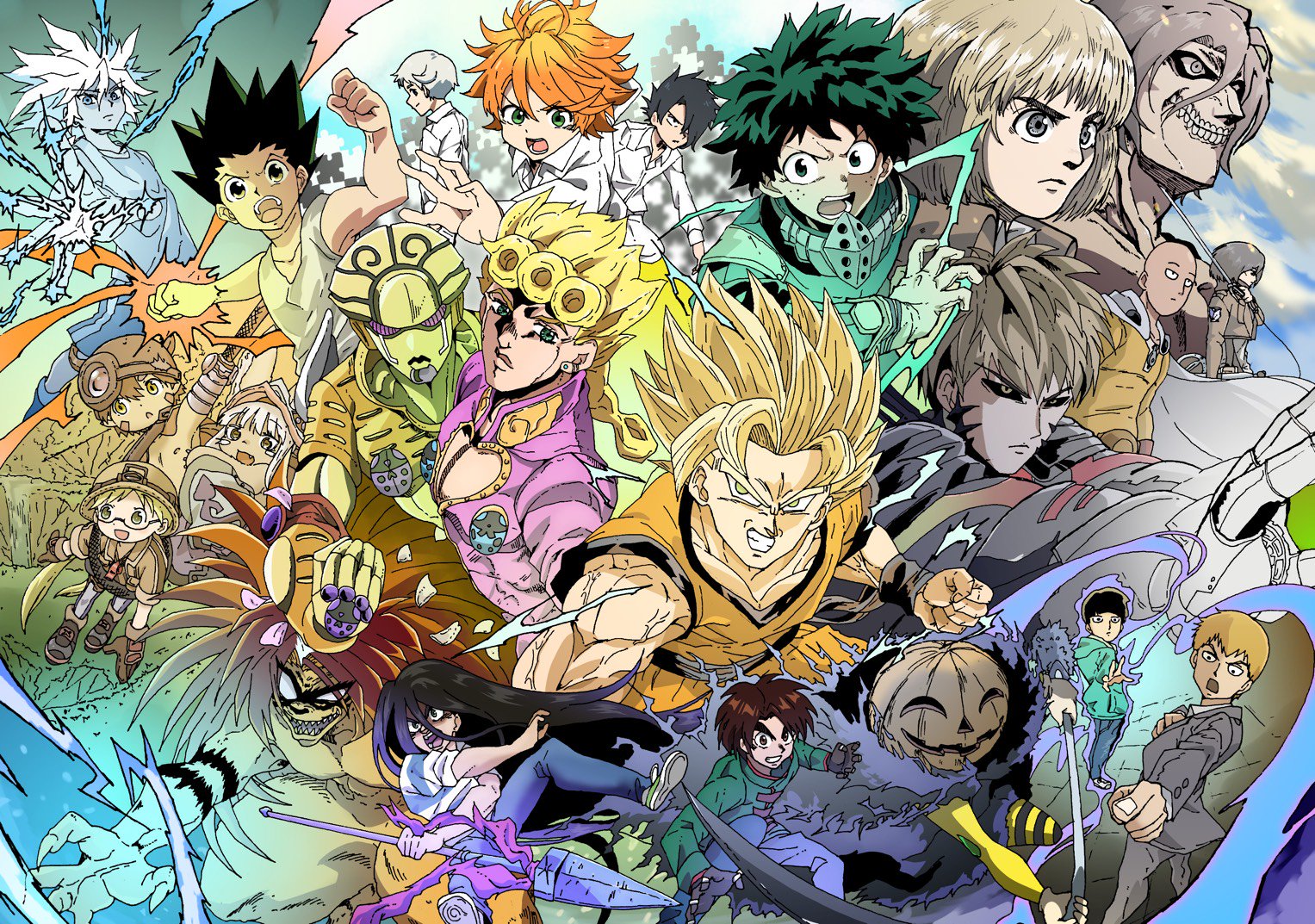 Hknk キラ ミ A Twitter 11作品描いてみました どれもいい作品です ヒロアカ ドラゴンボール メイドインアビス ハンターハンター 約束のネバーランド モブサイコ100 ワンパンマン うしおととら からくりサーカス ジョジョ 進撃の巨人 Https T Co