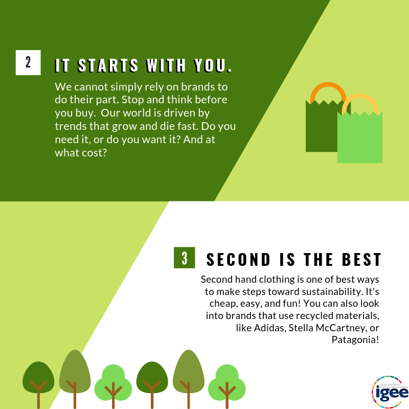 igeeyonsei's tweet photo. We need you(th)!π«
γ
Clothes are an integral part of who we are. Have a look at our intern Jamie's guide to just few of many things that you can do to achieve more sustainable consumption!π§΅ππππ
γ
#igeeyonsei #igeeguide #consciousconsuming #sustainableconsumption #sdgs https://t.co/SpaRkQxgJI