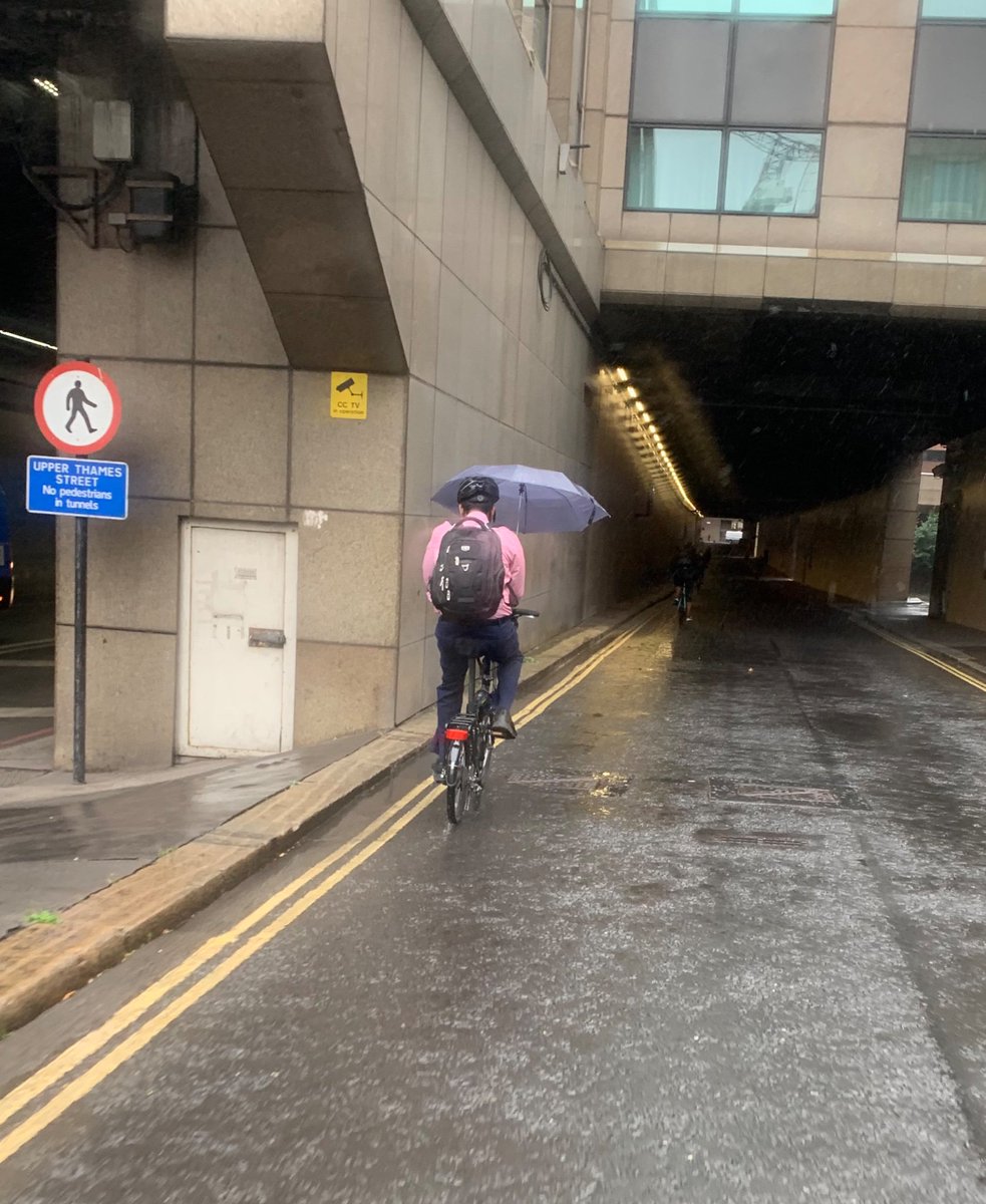This is how you roll with the rain; #cyclecommute