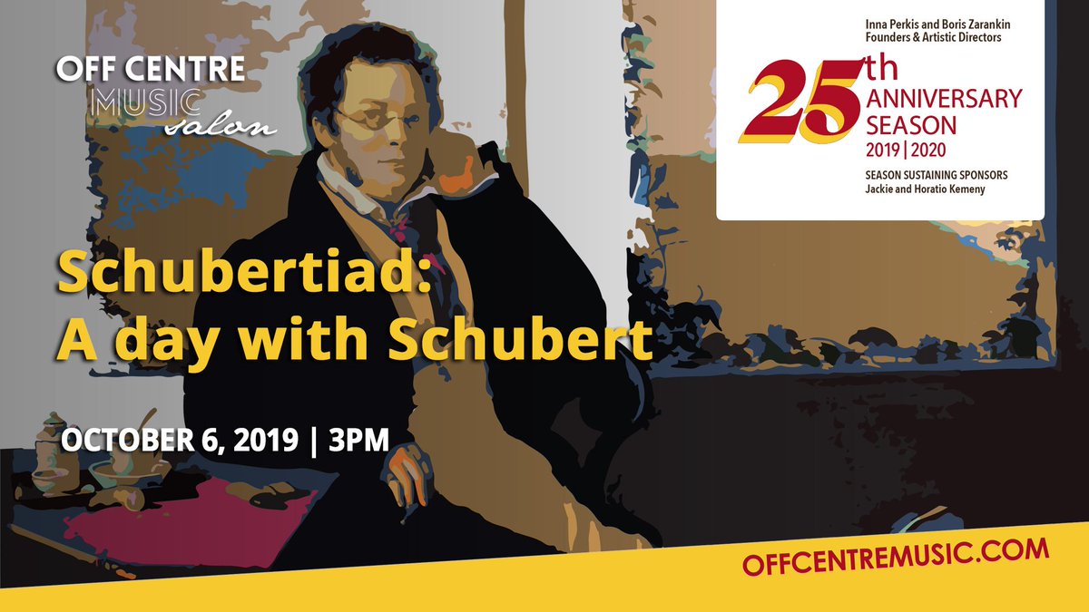 Schubertiad: A day with Schubert on October 6, 2019 at 3pm at @trinitystpauls  - offcentremusic.com/?event=Schuber… #toronto #classicalmusic #schubert