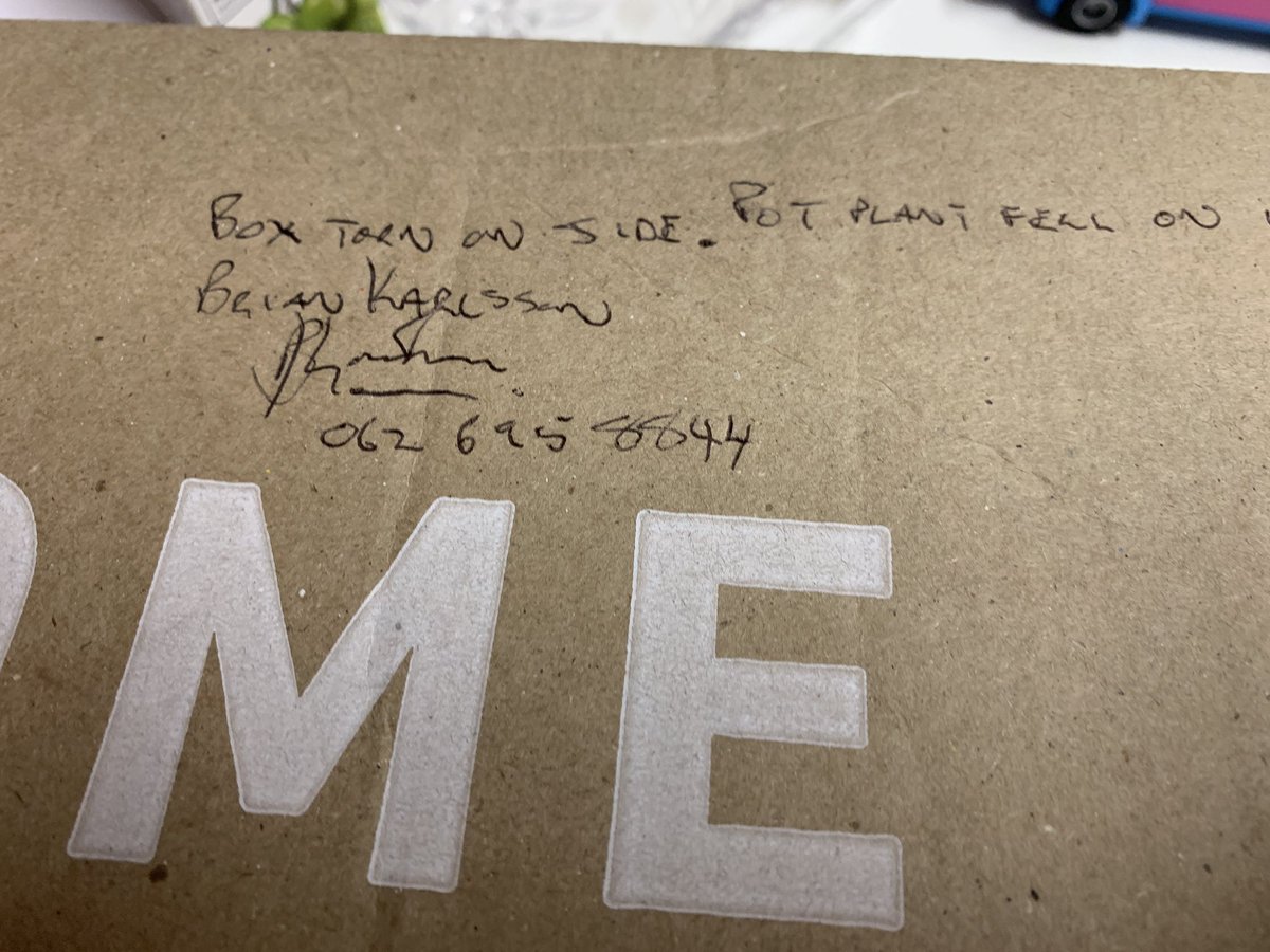 leCordeurG's tweet photo. @NetFlorist I bought a box of goodies for my husbands bday yesterday. It arrived at 8:30pm and had been broken open and stuff is missing! He said a plant fell on it 🤣 I would like this replaced please https://t.co/Z9BaAdHapR
