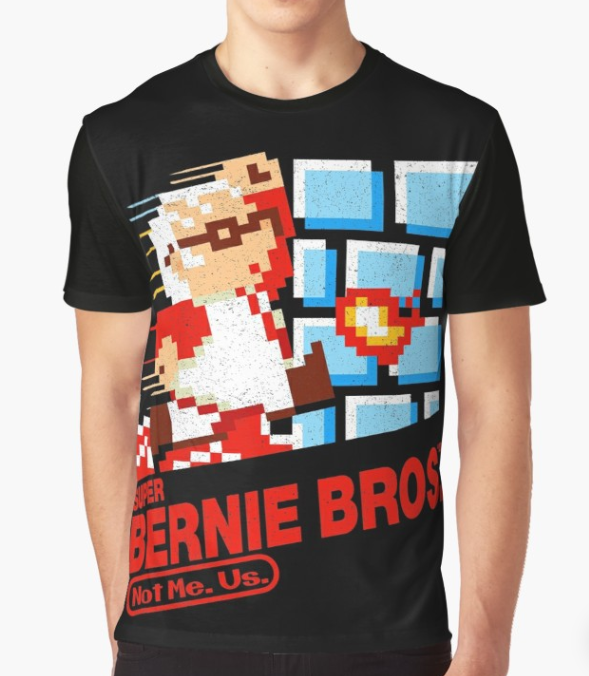 TeesForProgress's tweet image. SUPER BERNIE BROS. - BERNIE SANDERS

A design depicting Vermont Senator Bernie Sanders as a popular videogame character.

Follow, retweet, and help spread the word! 🙏
#Bernie2020 #FeelTheBern #NotMeUs #TeesForProgress

redbubble.com/people/teesfor…