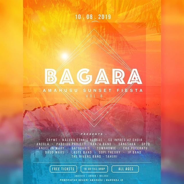 malukuevent's tweet photo. Bagara : Amahusu Sunset Fiesta Vol. 8
...
Amahusu 
10 Agustus 2019
18.30 - Selesai
Tiket Gratis
...
#eventmaluku #malukuevent #music #sunset #sunsetfiesta #amahusu_sunsetfiesta #amahusu #amahususunsetfiesta #ambon #maluku https://t.co/EpCrYOoCgb https://t.co/BcMTIWKt99