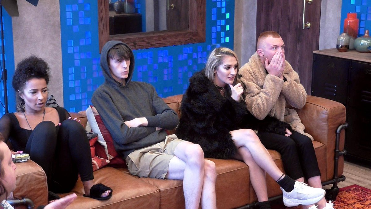 TiBBbigbrother's tweet photo. Random Picture: Big Brother 2018 - Day 18 (01/10/18) in the house - BB 19 2018: @KenaleyASissons Kenaley , @ccole_99 Cameron , @brookeberry_ Brooke and Cian.  https://t.co/YbOG82Upwn (auto selected) https://t.co/uZhYrbH89K