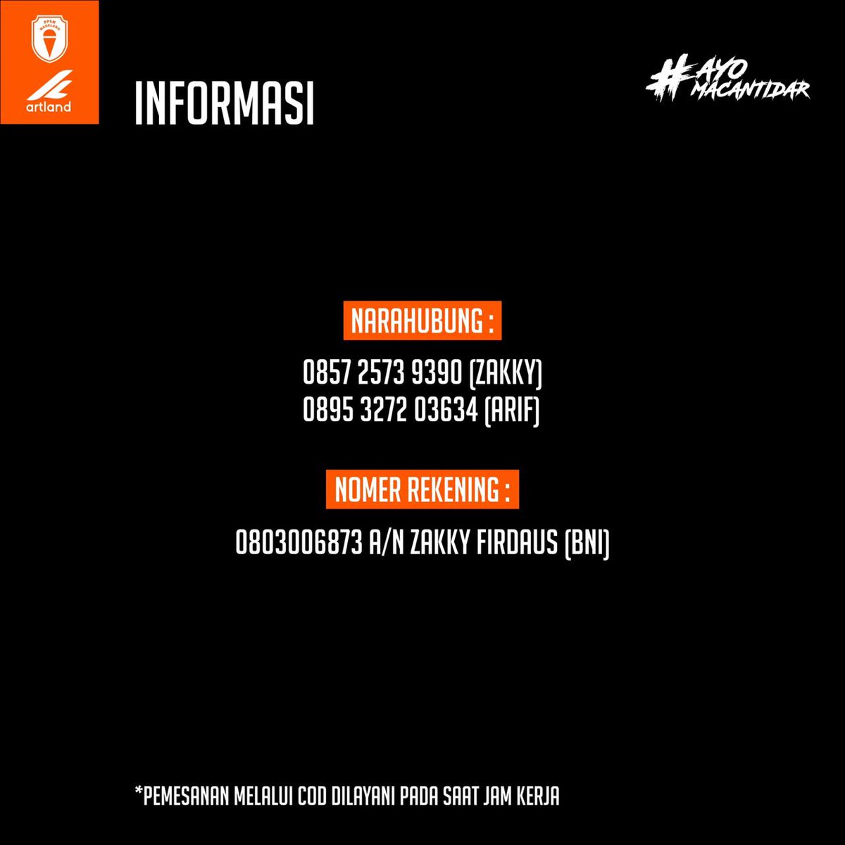 OPEN PRE ORDER JERSEY PPSM SAKTI!

Silakan dibaca, dipahami, dikontak, dan dipesan 👌🧡

#PPSMSakti #MacanTidar #Magelang #AyoMacanTidar #artlandsportwear