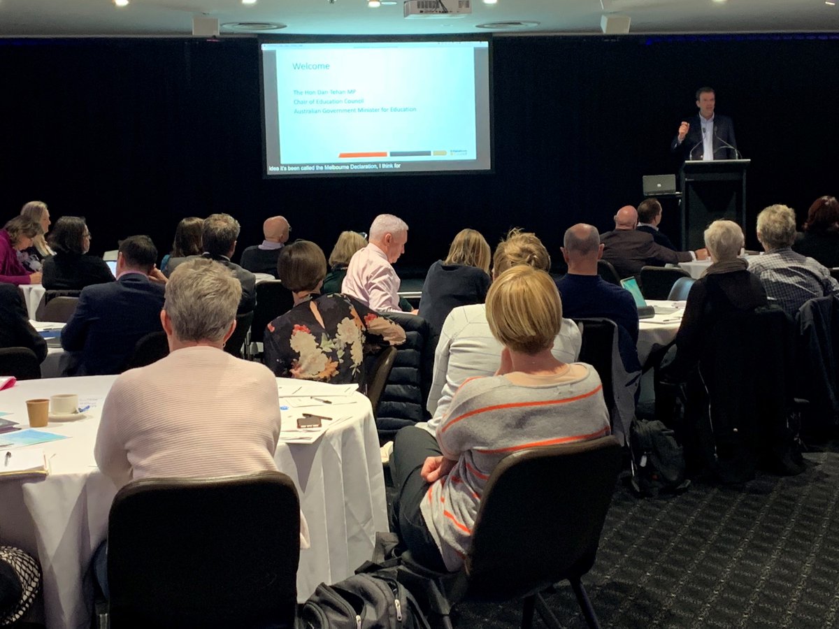 AusGovEducation's tweet photo. Min for Edu, Dan Tehan, addressed industry experts, parents & educators at the National Consultation on the refresh of the Melb Declaration in Syd earlier this wk. Discussions included life-long learning, Indigenous edu & cultural diversity. #educationgoals #melbournedeclaration https://t.co/jM8GDUNYZ1
