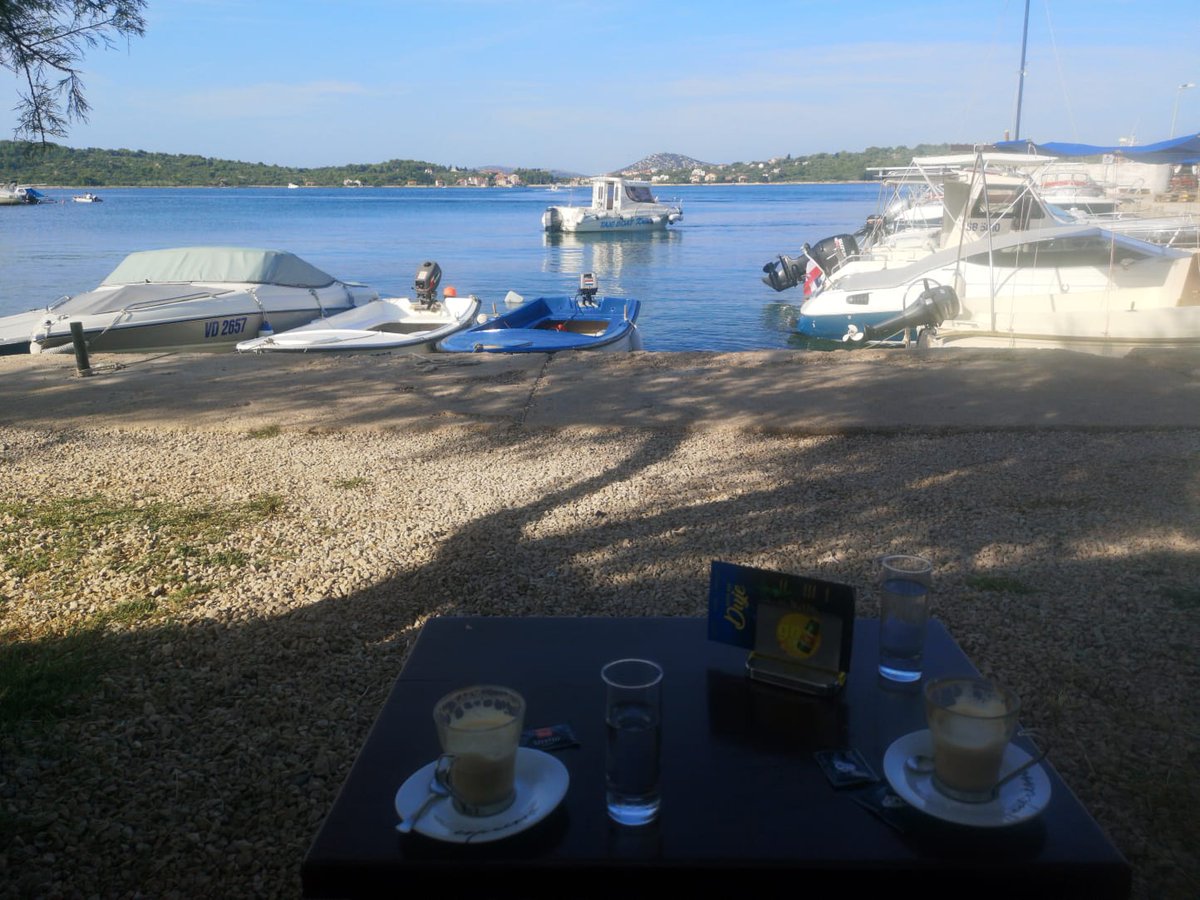 sanja_ps's tweet photo. Jutarnja☕ uz pogled na #prvic #srima 🌊🌞 #vacation2019 #vacationmode #visitsibenik #dalmatia #Croatia #croatiafulloflife https://t.co/yO15nN9F9t